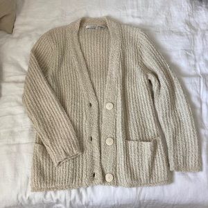 Vintage cream cardigan sweater